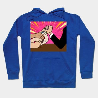 Funny Colorful Arm Wrestling Hoodie